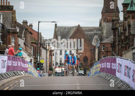 2023 UCI Cycling World Championships Glasgow, cyclisme, para-cyclisme, contre-la-montre, Pavlina Vejvodova, le 9 août 2023, Glasgow, Grande-Bretagne (CTK photo/Jan Banque D'Images