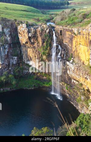 Photographie des chutes de Berlin d'en haut pendant la journée au soleil en Afrique du Sud près de Johannesburg en septembre 2013 Banque D'Images