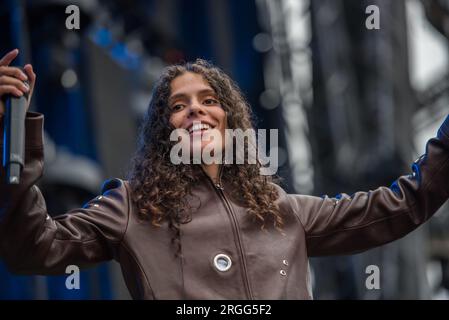 Roskilde, Danemark. 29 juin 2023. Le rappeur américain 070 Shake donne un concert live lors du festival de musique danois Roskilde Festival 2023 à Roskilde. (Crédit photo : Gonzales photo - Bo Kalleberg). Banque D'Images