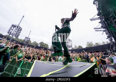 Roskilde, Danemark. 29 juin 2023. Le rappeur américain 070 Shake donne un concert live lors du festival de musique danois Roskilde Festival 2023 à Roskilde. (Crédit photo : Gonzales photo - Bo Kalleberg). Banque D'Images