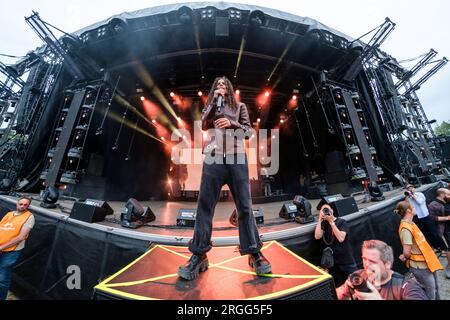 Roskilde, Danemark. 29 juin 2023. Le rappeur américain 070 Shake donne un concert live lors du festival de musique danois Roskilde Festival 2023 à Roskilde. (Crédit photo : Gonzales photo - Bo Kalleberg). Banque D'Images