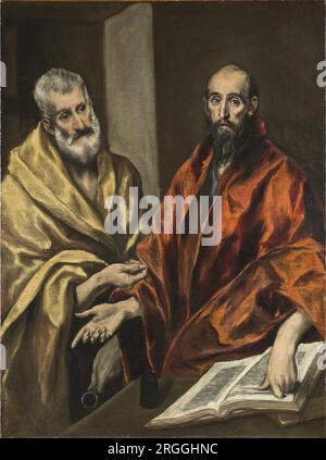 Saint Pierre et Saint Paul Date inconnue par El Greco Banque D'Images