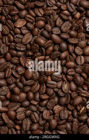 Les grains de café plein cadre Banque D'Images