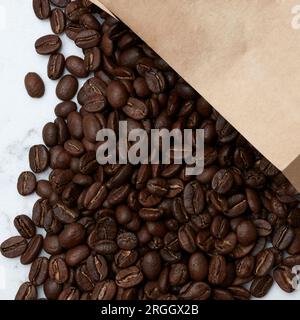 Close up de grains de café Banque D'Images