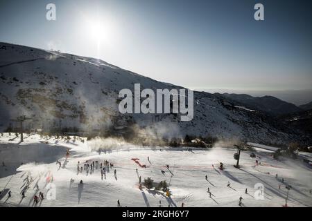 Domaine de ski en Espagne Banque D'Images