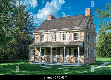 William Garrett House dans le village historique de Sugertown Banque D'Images