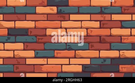 Mur de briques. Texture du mur de briques. Arrière-plan abstrait. Illustration vectorielle. Illustration de Vecteur