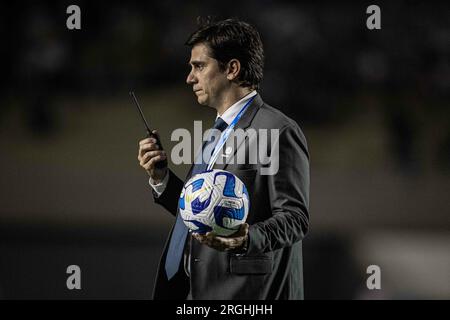 GO - GOIANIA - 09/08/2023 - COPA SUL-AMERICANA 2023, GOIAS X ESTUDIANTES -personnel de Conmebol lors d'un match contre Estudiantes au stade Serra Dourada pour le championnat Copa Sudamericana 2023. Photo : Heber Gomes/AGIF Banque D'Images