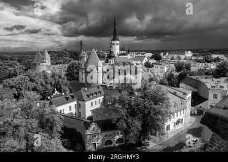 Point de vue Piiskopi, vieille ville, Tallinn, Estonie Banque D'Images