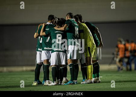 GO - GOIANIA - 08/09/2023 - COPA SUL-AMERICANA 2023, GOIAS X ESTUDIANTES - joueurs de Goias lors d'un match contre Estudiantes au stade Serra Dourada pour le championnat Copa Sudamericana 2023. Photo : Isabela Azine/AGIF/Sipa USA Banque D'Images