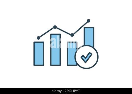 Icône Rapport d'enquête. Icône associée à l'enquête. style d'icône de ligne plate. Conception vectorielle simple modifiable Illustration de Vecteur