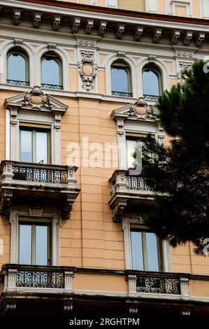 Architecture du vieux monde en italien Lugano, Suisse. Banque D'Images