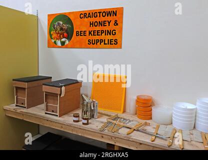 Society St Market Derry - Craigtown Honey & Bee gardant des fournitures Banque D'Images