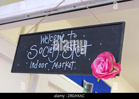 Société St Market Derry - 5 Society St, Londonderry BT48 6PJ Banque D'Images