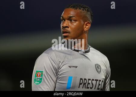 Burton upon Trent, Royaume-Uni. 09 août 2023. Jamal Blackman #30 de Burton Albion lors du match de la Carabao Cup Burton Albion vs Leicester City au Pirelli Stadium, Burton upon Trent, Royaume-Uni, le 9 août 2023 (photo Gareth Evans/News Images) à Burton upon Trent, Royaume-Uni le 8/9/2023. (Photo Gareth Evans/News Images/Sipa USA) crédit : SIPA USA/Alamy Live News Banque D'Images