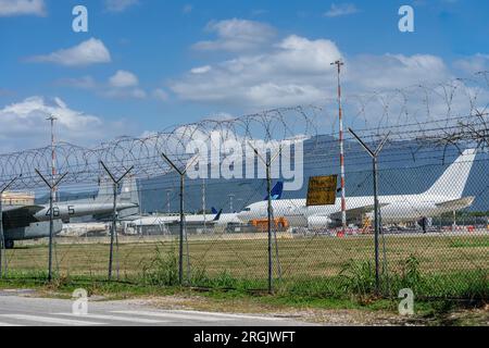 Aéroport Galileo Galilei de Pise, Italie Banque D'Images