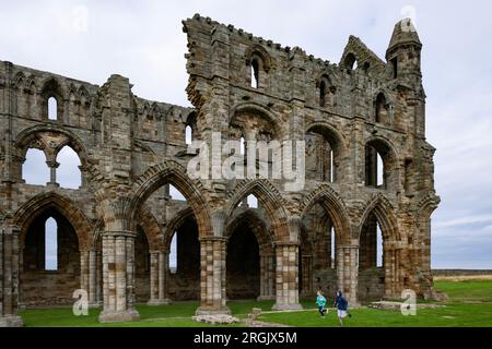 Whitby Abbey moody Dramatic Cloudscape Bram Stoker Dracula Banque D'Images