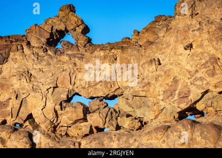 Shiprock iin the Navajo Nation, San Juan County, Nouveau-Mexique Banque D'Images