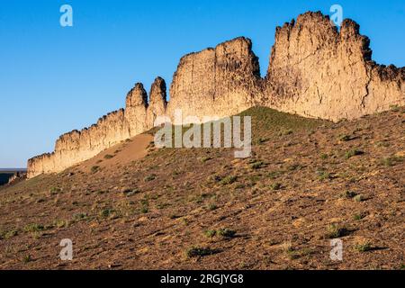 Shiprock iin the Navajo Nation, San Juan County, Nouveau-Mexique Banque D'Images