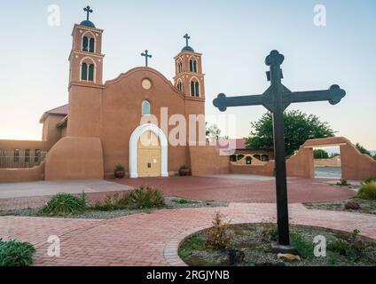 San Miguel de Socorro au Nouveau-Mexique Banque D'Images