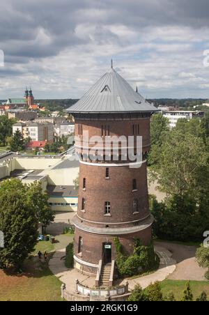 Château d'eau, un ancien bâtiment de 1905, Gniezno, Pologne Banque D'Images