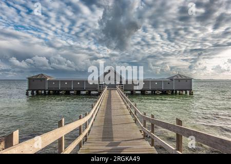 Équipements en Chambre club piscine Viking dans Soenderborg marina South Jutland, Danemark Banque D'Images