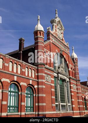 Salle du générateur à Viersen, un vieux bâtiment en briques - autrefois une centrale électrique Banque D'Images