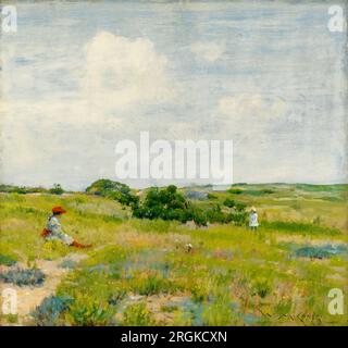 William Merritt Chase, Shinnecock Hills, peinture de paysage à l'huile sur panneau, vers 1895 Banque D'Images