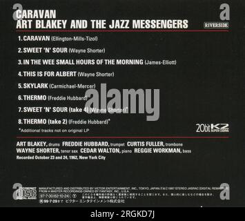 CD : Art Blakey's JAZZ MESSENGERS - Caravan. (VICJ-60032), sortie : 21 juillet 1997. Banque D'Images