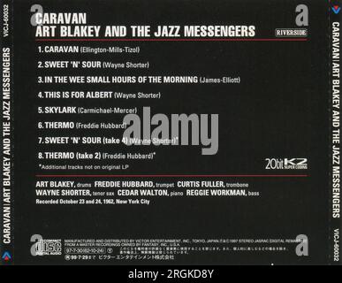 CD : Art Blakey's JAZZ MESSENGERS - Caravan. (VICJ-60032), sortie : 21 juillet 1997. Banque D'Images