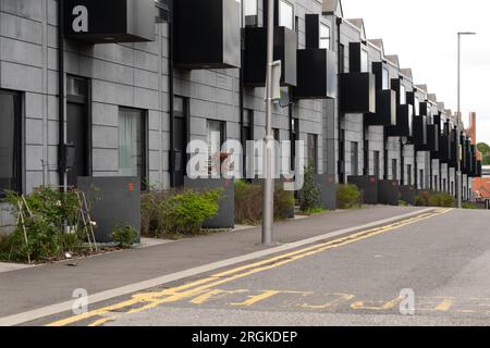 Nouvelles maisons préfabriquées modulaires Islington Lockyard Lane. Manchester UK. Banque D'Images