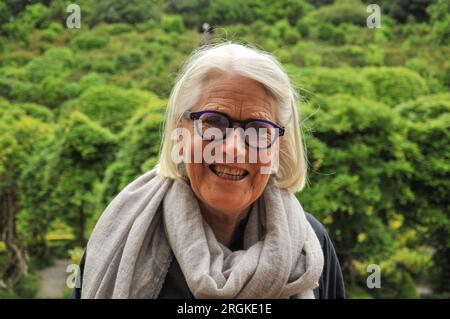 Darina Allen, chef irlandaise et journaliste gastronomique. Banque D'Images