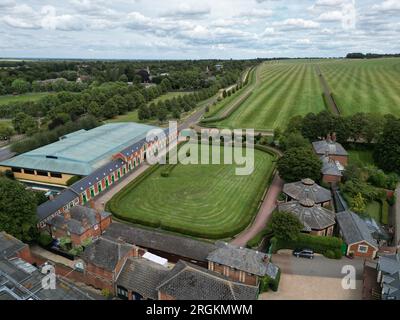 Newmarket ville Suffolk Angleterre Aerial Banque D'Images