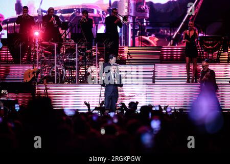 Luis Miguel en concert Buenos Aires Banque D'Images