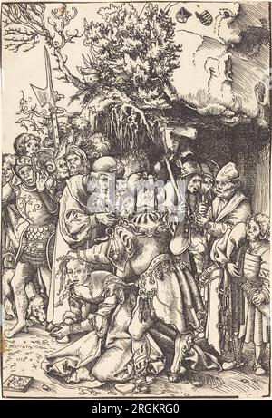 Le martyre de Sainte Barbara par Lucas Cranach l'ancien Banque D'Images