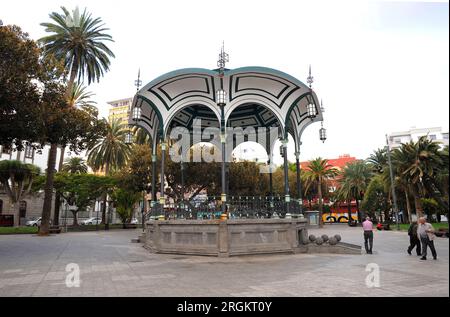 Parque de San Telmo kiosque moderniste. Las Palmas de Gran Canaria, Îles Canaries, Espagne. Banque D'Images