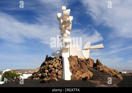 Monumento a la Fecundidad, Casa-Museo Monumento al Campesino, travail d'architecte Cesar Manrique. Mozaga, Lanzarote Island, Las Palmas, Canaries, Spa Banque D'Images