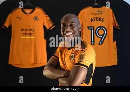 Le footballeur Wolverhampton Wanderers Benik Afobe Banque D'Images