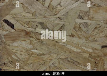 Fond de contreplaqué. Une planche faite de morceaux de bois collés Banque D'Images