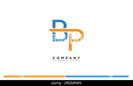 BP lettres alphabétiques initiales logo monogramme Illustration de Vecteur