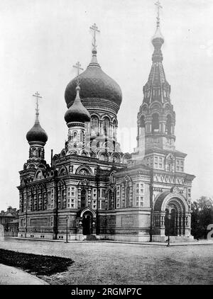 Église orthodoxe russe de Saint Michel l'Archange sur 12 Ujazdowskie Ave., Varsovie, Pologne ca. 1910-1926 Banque D'Images