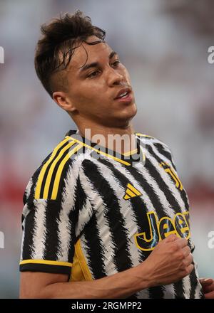 Juventus, Italie. 9 août 2023. Kaio Jorge de la Juventus pendant le match d'entraînement à l'Allianz Stadium, Turin. Date de la photo : 9 août 2023. Le crédit photo devrait se lire : Jonathan Moscrop/Sportimage crédit : Sportimage Ltd/Alamy Live News Banque D'Images