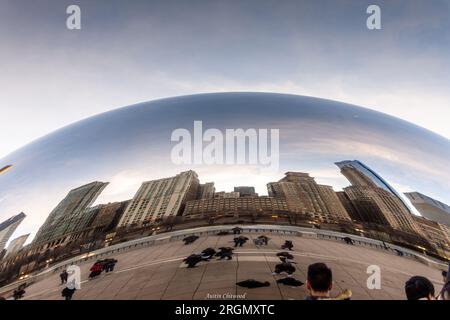 Chicago visite de tous les endroits qui réchauffent l'âme. Vivre en ville. Banque D'Images