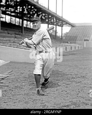 1924 Cleveland Indians Roster : Outfielder Tris Speaker Banque D'Images