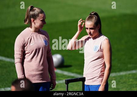 Ella Toone de l'Angleterre lors d'une séance d'entraînement au Central Coast Stadium, à Gosford, en Australie. Date de la photo : Vendredi 11 août 2023. Banque D'Images