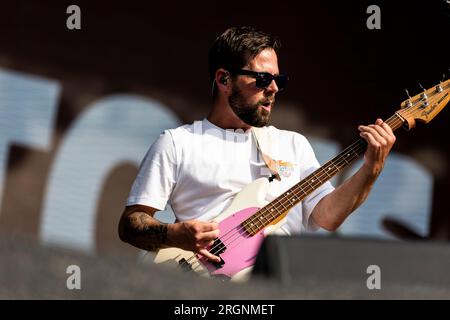 FLORENCE, ITALIE - 18 JUIN : Lee Holland des Reytons se produit au Firenze Rocks 2023 le 18 juin 2023 à Florence, en Italie. (Photo de Roberto Finizio/NurPhoto) Banque D'Images