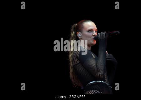 Gothenburg, Suède. 10 août 2023. Tove Lo se produit au festival Way Out West à Slottsskogen à Gothenburg, en Suède, le 10 août 2023.photo : Björn Larsson Rosvall/TT code 9200 crédit : TT News Agency/Alamy Live News Banque D'Images