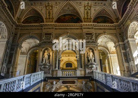 La salle principale du Musée d'Histoire naturelle à Vienne, Autriche Banque D'Images