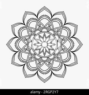 Mandalas pour la relaxation et la méditation Colouring Book Illustration de Vecteur