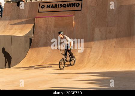 Vigo, Espagne. 10 août 2023. Culture. Sport. Marisquiño23. festival de culture urbaine et championnat international de sports urbains. Crédit : Xan Gasalla/Alamy Live News Banque D'Images